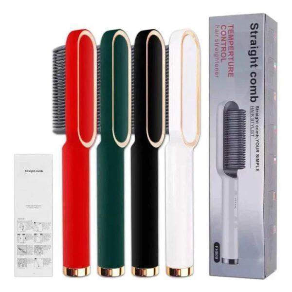 Cordless Hair Straightening Comb Brush – Portable Hair Straightener & Smoothing Brush