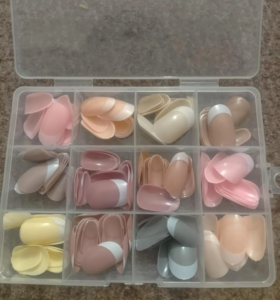 94 Pcs Multicolor False Nails Set – Stylish Press-On Nails for Daily & Party Wear