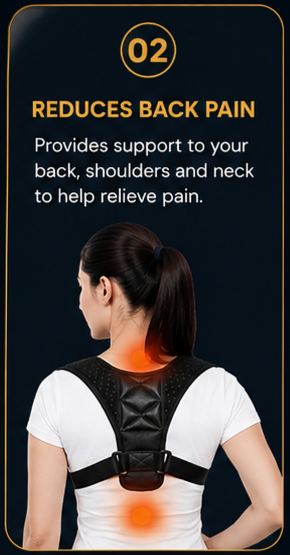 Adjustable Back Posture Corrector Brace for Men & Women