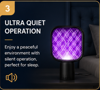 Electric Mosquito Killer Lamp with Removable Collection Tray