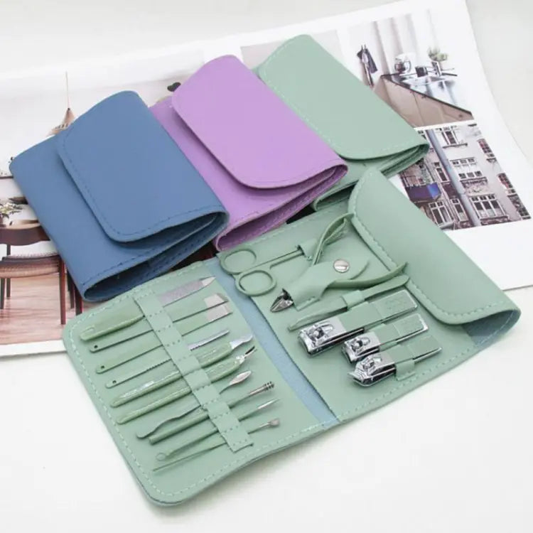 Professional 25-Piece Manicure & Pedicure Nail Care Kit with Travel Case