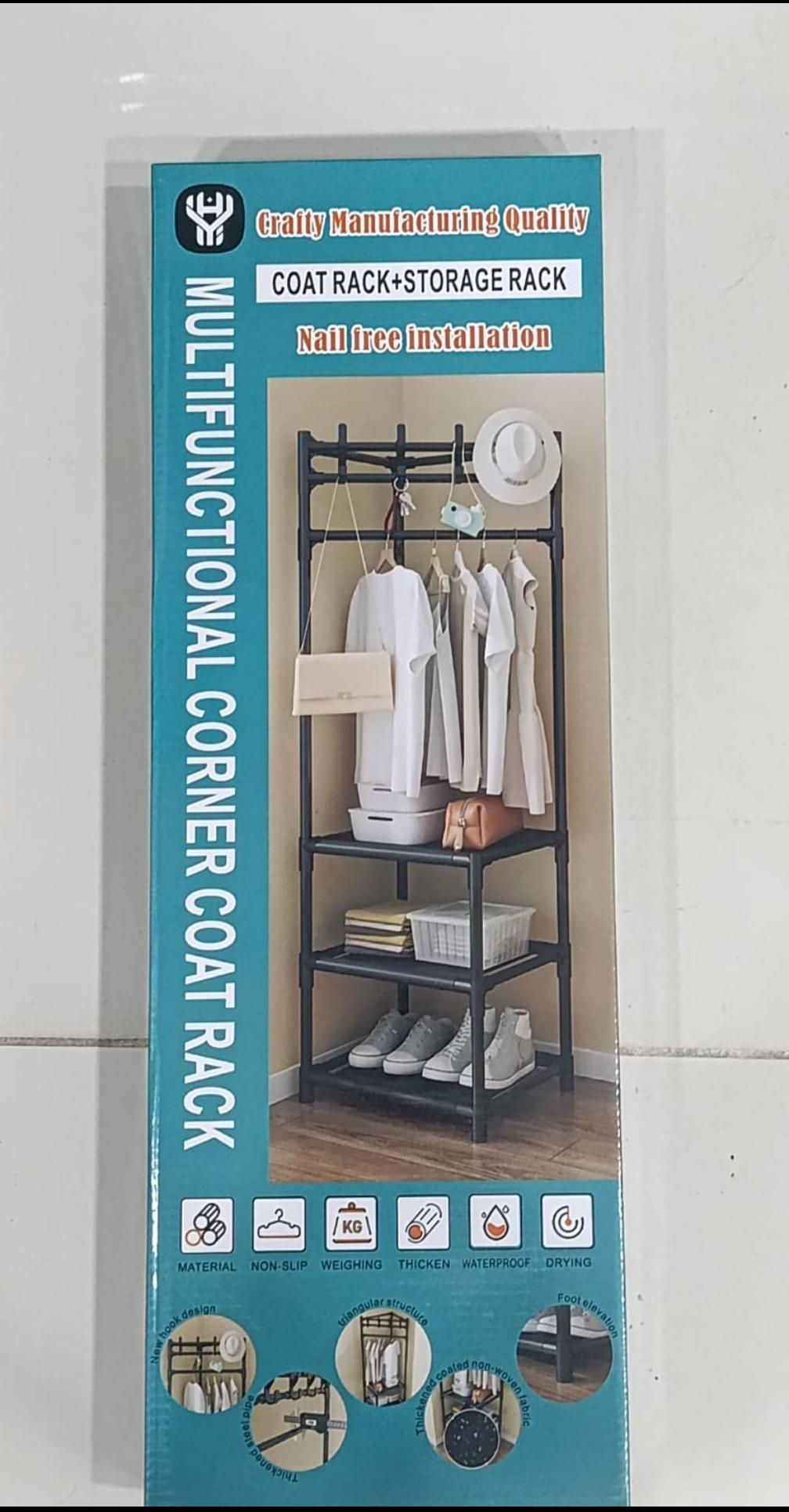 Heavy Duty 3-Tier Metal Clothes Drying Rack & Garment Stand