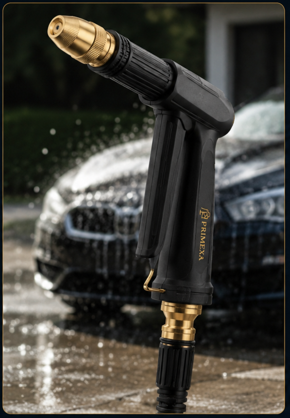 High Pressure Adjustable Brass Garden Hose Spray Nozzle for Car Wash & Watering