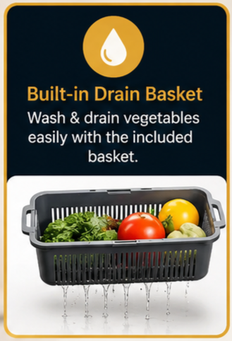 Multifunctional Vegetable Cutter with Stainless Steel Blades & Hand Guard |