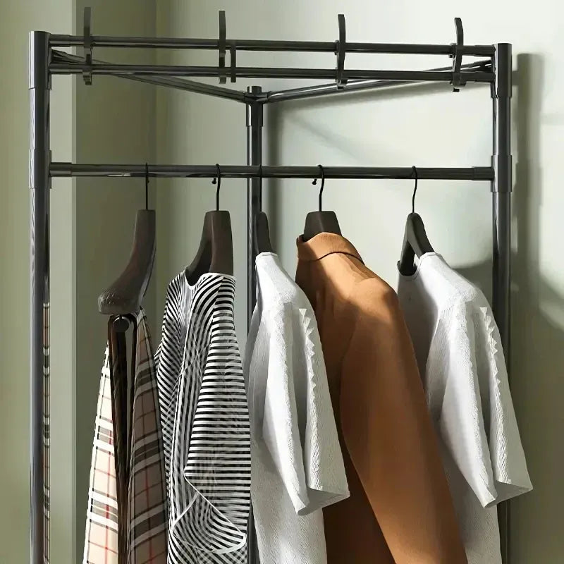 Heavy Duty 3-Tier Metal Clothes Drying Rack & Garment Stand