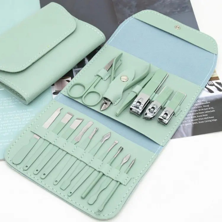 Professional 25-Piece Manicure & Pedicure Nail Care Kit with Travel Case