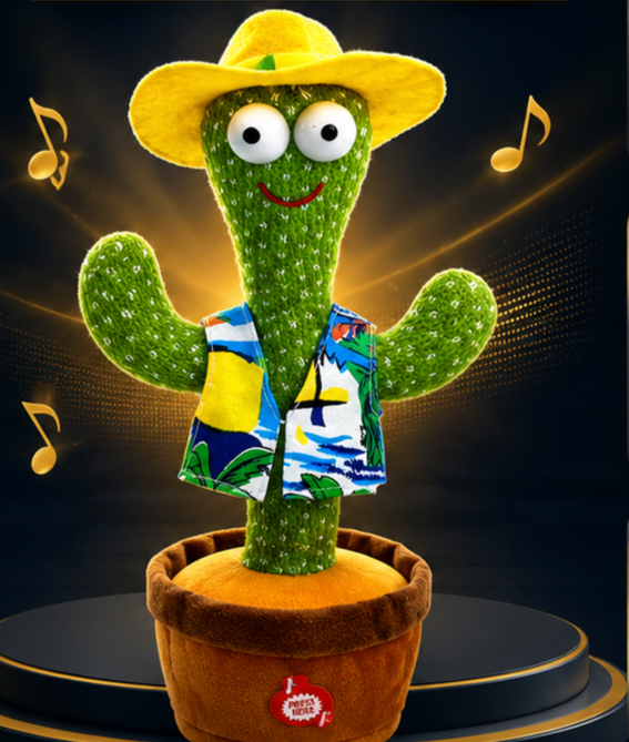 Dancing & Singing Cactus Toy with Music & Funny Moves for Kids